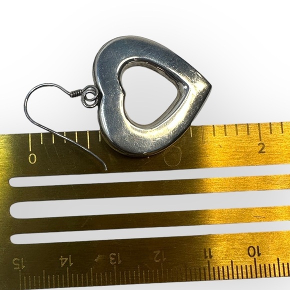 925 Heart dangle earrings - Picture 4 of 4